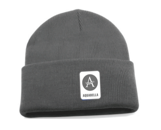 Solid Beanie with Cuff and Aquabella Icon Patch