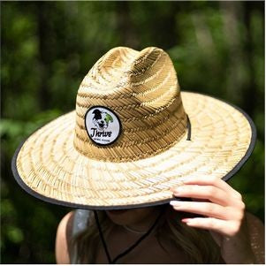 Domestic Straw Hat With Aquabella Patch IEFYJ-OKKKF